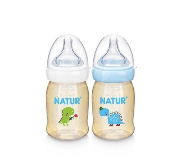 มีคูปองส่งฟรี-natur-เนเจอร์-ขวดนมคอกว้างสมาร์ทไบโอมิมิคpes-ขนาด5ozแพ็ค2-พร้อมจุกนมคอกว้าง-สมาร์ทไบโอมิมิคไซส์s