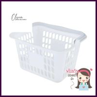 ตะกร้ามินิมีหูหิ้วเหลี่ยมเล็ก JCJ 4117 สีขาวSMALL RECTANGULAR BASKET WITH HANDLES JCJ 4117 WHITE **หมดแล้วหมดเลย**