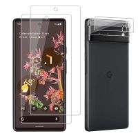 ENO-083 (2 + 2) สำหรับ Google Pixel 6 (2ชิ้น) ฟิล์มเลนส์กล้องถ่ายรูปและ (2ชิ้น) ชัดเจนแบบ HD ป้องกันป้องกันหน้าจอกระจกนิรภัย