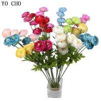 【cw】 YO CHO Foreign Peonies Artificial Silk Lulian FlowersWeddingPartyAutumn Decoration RanunculusFlowers ！