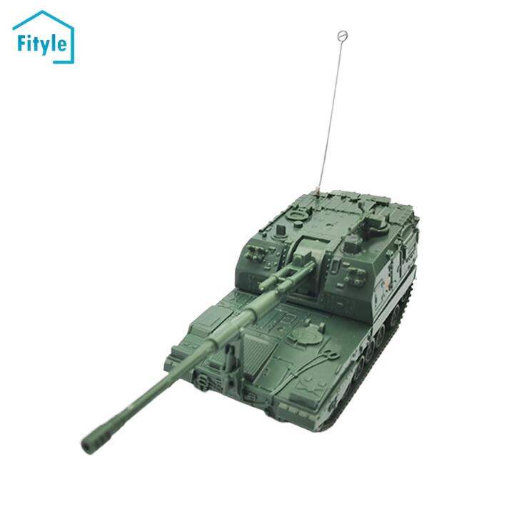 Luwecf 1:72 4D Assemblage Chine Tank Modèle Chariot Modèle Artisanat Construction Modèle Kits Chenille Chenille Chariot pour Enfants Souvenir Garçons Table S, 04A Chariot vert