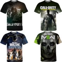 เกมCall Of Dutyเสื้อยืดสบายๆฤดูร้อนรอบคอผู้ชายTเสื้อCool 3dพิมพ์เสื้อTees Street Harajukuเสื้อผ้าชายTshirt