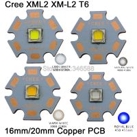 5Pcs CREE XLamp XML2 XM-L2 L2 10W Warm White Neutral White Cool White Royal Blue High Power LED Emitter 16มม. 20มม. ทองแดง PCB