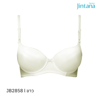 Jintana เสื้อชั้นใน (เสริมโครง) รุ่น Basic Bra รหัส JB2858 สีขาว