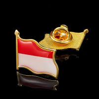 โมนาโกหลักประเทศโลหะธง Lapel Pin Badge