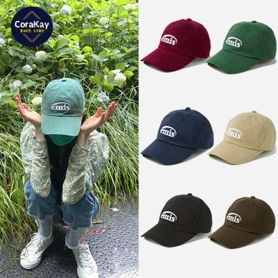 [CoraKay] หมวกเบสบอล กันแดด สีเขียว แฟชั่นฤดูร้อน สไตล์เกาหลี สําหรับผู้หญิง และผู้ชาย