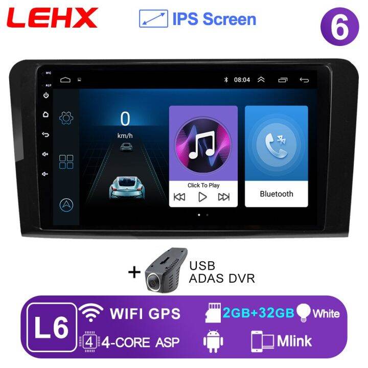 lehx-l6pro-2-din-android-11-car-radio-for-mercedes-benz-ml-gl-aw164-ml350-ml500-gl320-x164-ml280-gl350-gl450-carplay-auto-audio-led-strip-lighting