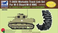 Bronco 1/35 # ราง T-36E6 AB3552สำหรับ M5 Stuart/M8 HMC ชุดอาคารชุดประกอบโมเดล