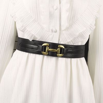 Ladies Elastic Waistband Retro Belt Suit Accessories Skirt Narrow Waist Seal Use 70-80cm