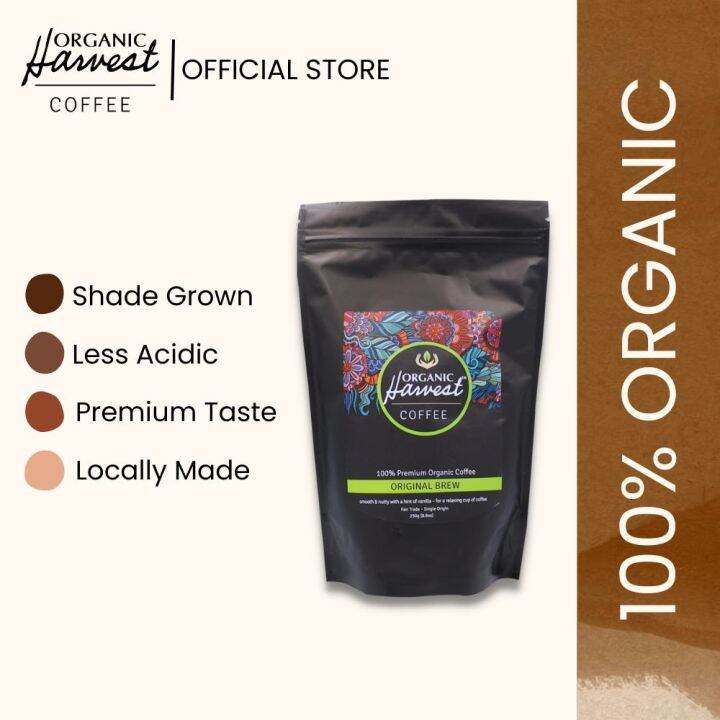 Organic Harvest Coffee Original Brew 250g (Whole Beans/Ground
