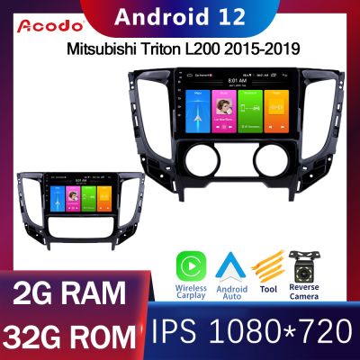 Acodo Android 12 9inch Android Auto Car Radio For Mitsubishi Triton L200 2015-2019 Multimedia Player Video Carplay Stereo Navigation Video Player GPS 2din Auto Audio Autoradio IPS DVD WiFi Multimedia Head Unit