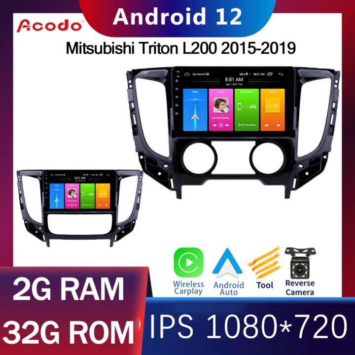 acodo-android-12-9inch-android-auto-car-radio-for-mitsubishi-triton-l200-2015-2019-multimedia-player-video-carplay-stereo-navigation-video-player-gps-2din-auto-audio-autoradio-ips-dvd-wifi-multimedia-