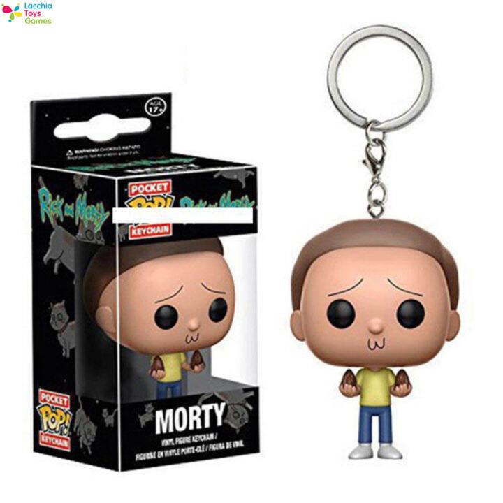 lt-ready-stock-funko-pop-rick-morty-พวงกุญแจ-snowball-pickle-rick-จี้น่ารักอะนิเมะการ์ตูน-key-ring1-cod