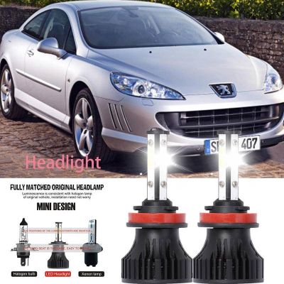 หลอดไฟหน้ารถยนต์ LED LAI 40w 6000k สีขาว สําหรับ Peugeot 407 SW (6E) 2010-2023