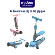 Xe Scooter cho bé Mideer , Xe trượt scooter 3 bánh phát sáng, cao cấp