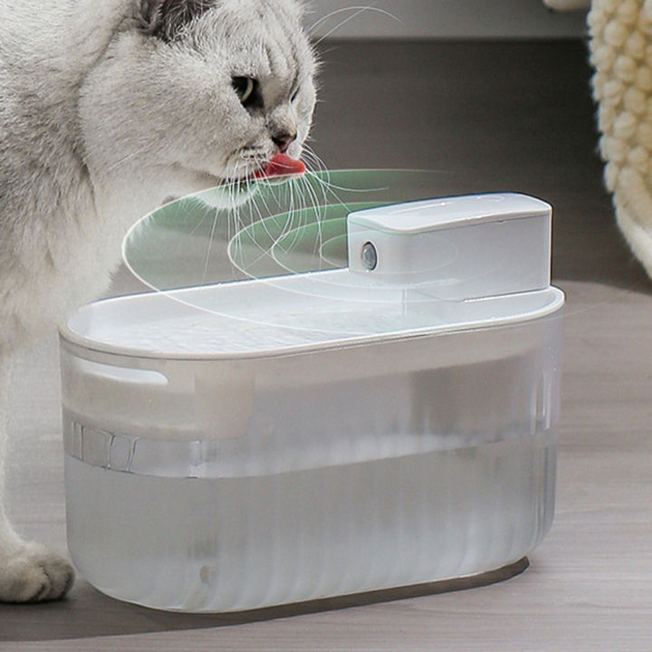 เครื่องจ่ายระบบหมุนเวียนน้ำอัตโนมัติน้ำพุแมวสำหรับสัตว์เลี้ยงขนาดเล็กกระต่ายลูกแมว