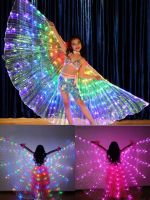 【YD】 dance wings butterfly glow angel fluorescent show christmas belly child costume