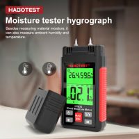 Keykits-HABOTEST HT633ไม้เครื่องวัดความชื้นแบบ Pin-Type เครื่องตรวจจับความชื้นดิจิทัลความชื้นและอุณหภูมิโดยรอบด้วยจอ LCD แบ็คไลต์สำหรับวัสดุก่อสร้างไม้