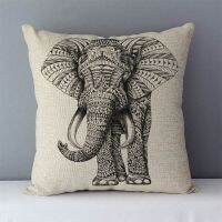 cushion home decorative pillows elephant kola elk printed animals pillowcase 45x45cm Housse de coussin without core