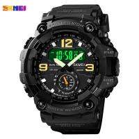 SKMEI 1637 3 Time Dual Display Analog LED Electronic Quartz Wristwatch Military Men Sports Watches Relogio Masculino