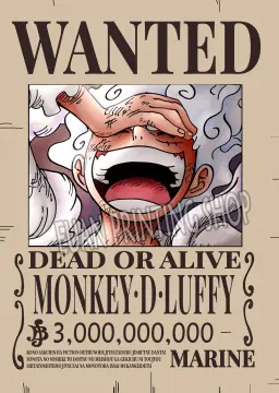 Anime One Piece Luffy Gear 5 Nika Billion Bounty Wanted Posters Four  Emperors Action Figures Vintage Wall Decoration Poster Toys