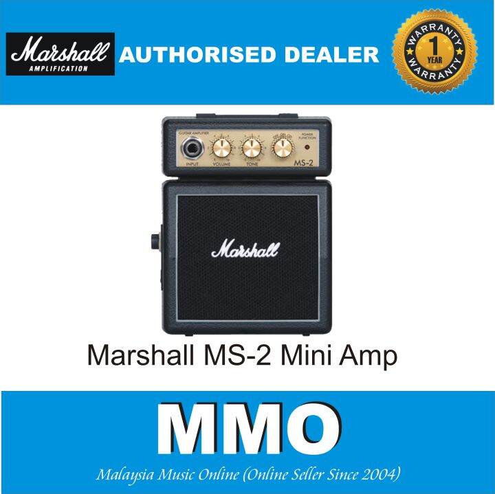 Marshall MS2 1 Watt Electric Guitar Micro Amp Speaker Battery Powered