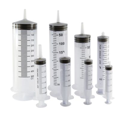【JH】 5PCS 20ml-500ml Plastic Syringe Hydroponics Analyze Measuring Cub Nutrients Injectors Ink Cartridge Pets Feeders