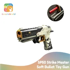 Grey's World] AWM Sniper Raffle, Blaster Nerf Gun, Soft Bullet Nerf Gun,  Electric Nerf Machine Gun, Battery Operated, Semi Auto Nerf Gun & 20 Pcs.  Soft Bullet Darts