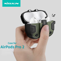 NILLKIN เคสหูฟังของ สำหรับ AirPods 3 Pro 2กันกระแทก Bounce Pro พร้อมอุปกรณ์เสริมเคสเอียร์บัดพวงกุญแจ