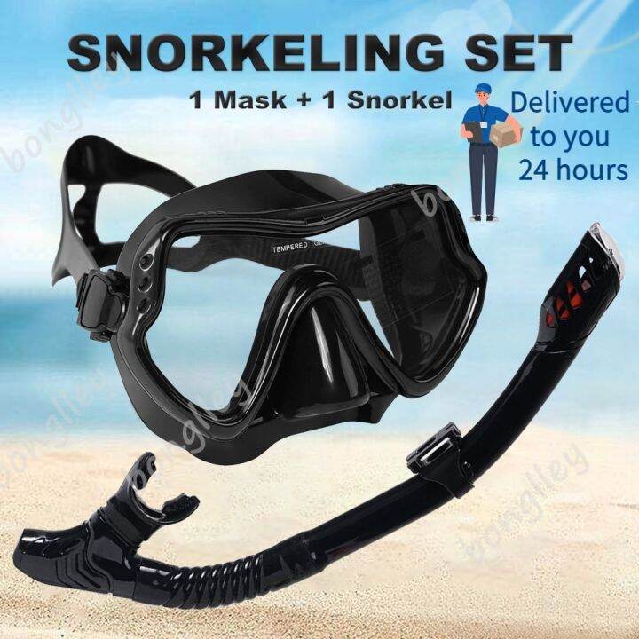 Professional Diving Goggles Diving Mask Tempered Glass Anti Fog Anti