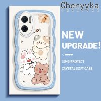 เคส Chenyyka สำหรับ Xiaomi MI Xiaomi MI Redmi 10 5G Note 11E 5G Redmi 11 Prime เคสลายการ์ตูนสวยงามในเวลากลางวันขอบครีมกันกระแทกแบบใสนิ่มเคสมือถือโปร่งใสลายกล้องถ่ายรูปสร้างสรรค์เรียบง่ายปลอกป้องกันอ่อนโยน