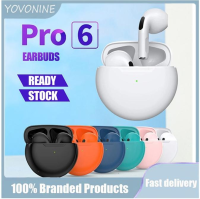 YOVONINE Air Pro 6 TWS หูฟังไร้สายพร้อมไมโครโฟน Tws Fone หูฟังบลูทูธหูฟังกีฬาหูฟังสำหรับวิ่งสำหรับ Huawei Xiaomi สมาร์ทโฟนทั้งหมด