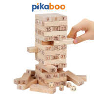 Trò chơi rút gỗ cao cấp Pikaboo 54 thanh kèm 4 xúc xắc thumbnail