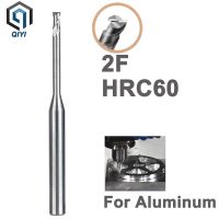 HRC60 ดอกทังสเตนคาร์ไบด์ร่องลึก End Mills 2 ขลุ่ยเครื่องตัดกัดคอยาว CNC End Mill สําหรับอลูมิเนียมขลุ่ยยาว 12 16 20 มม