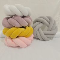 ◎ஐ☊ Regina Cotton Hand Knot Back Cushions Cozy Car Lumbar Pillow Home Decorative Sofa Seat Cushion Soft Office Hand Rest Pillows