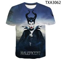 2023 NEW2022ใหม่ Maleficent เสื้อยืดผู้ชายผู้หญิงฤดูร้อนลำลอง3D เสื้อยืดแขนสั้นประเดิมพิมพ์ Homme ยี่ห้อ szrt แฟชั่นท็อปส์