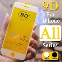 กระจกนิรภัยกันรอยหน้าจอ 9D แบบเต็มหน้าจอสําหรับ สำหรับ IPhone 6 6P 6S 7 8 7P 8P 6S พลัส