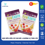 Kẹo dẻo hữu cơ cho bé 4 hương vị trái cây Yumearth 50g - Nhập khẩu Pháp