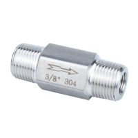 1/4 3/8 1/2 BSPT Equal Male Check Valve Non Return One Way 304 Stainless Steel Water Gas Oil