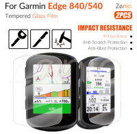 Zenia 2ชิ้นแบบเต็มหน้าจอขอบของ Garmin Edge 840 540 HD 9H แก้วป้องกัน2.5D กันระเบิดเปลี่ยนอุปกรณ์ฟิล์มป้องกันรอยขีดข่วน