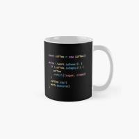 ☈✸◙ Developer Handwritten Code Black Bg Sh Mug Simple Coffee Design Printed Photo Drinkware Gifts Tea Cup Picture Image