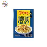 Colmans Cheddar Cheese Sauce Mix 40g โคลแมนส์ ผงสำหรับทำซอสเชดดาร์ชีส 40กรัม