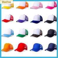 WENYOU บุรุษสตรี หมวกแบน ตาข่าย Sunhat หมวกเบสบอล หมวก trucker หมวกแก๊ป