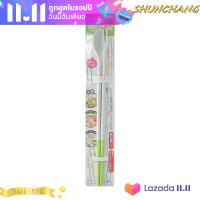 ?SHUNCHANG 1คู่ทำอาหารตะเกียบคู่หัว Multi-Function ตะเกียบช้อนส้อม