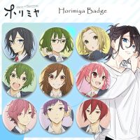 Anime Horimiya Brooch Icon Badges Hori Kyouko Miyamura Izumi Tinplate Pin Button Breastpin for Backpacks Clothing Friends Gift