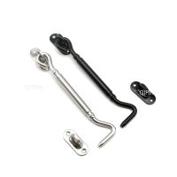 【LZ】❄☼  Swivel Window Holder Thickened Stainless Steel Door Wind Hook Nail Door Hook Cabinet Hook with Screws Door Latch