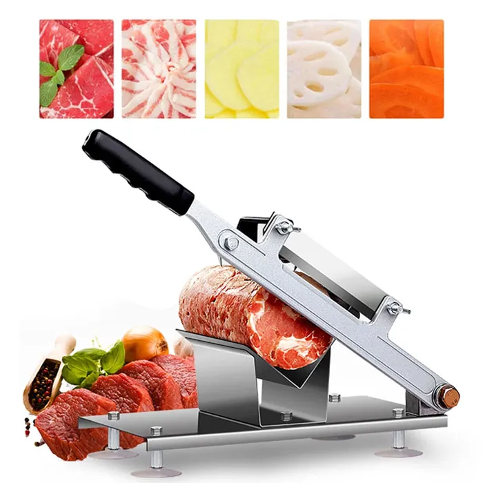 Manual Lamb Meat Slicer Stainless Steel Frozen Meat Cutting Machine ...