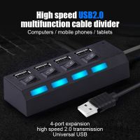 ✷ USB Divider Splitter Multi USB 2.0 Hub Multiple 4/7 Port Hab Splitters With Power Adapter Computer Accessories Hub For PC