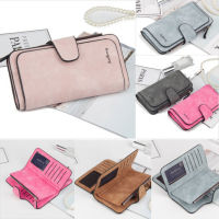 Ladies Casual Large Capacity Wallet Fashion Credit Card Holder Money Clip Wallet Clutch PU Leather Zipper Buckle Matte Purse