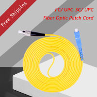 5PCSLot FC UPC-SC UPC Simplex Mode Fiber Optic Patch Cord Cable 3.0mm FTTH Fiber Optic Jumper Cable Free Shipping